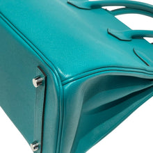 Load image into Gallery viewer, 極美品 HERMES エルメス バーキン30 ハンドバッグ エプソン ブルーパオン シルバー金具 X刻印 中古 4b013470