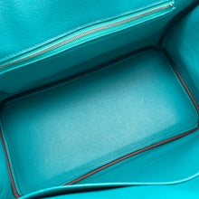 Load image into Gallery viewer, 極美品 HERMES エルメス バーキン30 ハンドバッグ エプソン ブルーパオン シルバー金具 X刻印 中古 4b013470