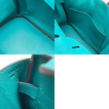 Load image into Gallery viewer, 極美品 HERMES エルメス バーキン30 ハンドバッグ エプソン ブルーパオン シルバー金具 X刻印 中古 4b013470