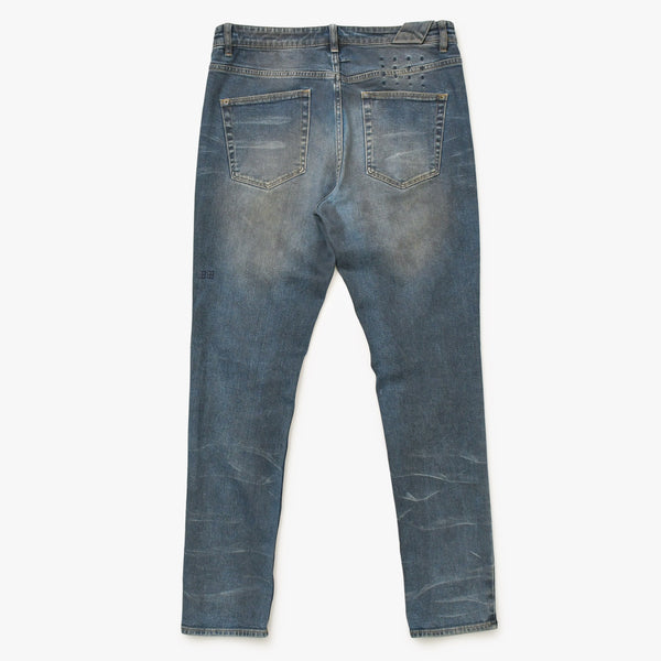 ksubi スビ デニムパンツ ネイビー サイズ33 アンティークゴールド金具 コットン 美品 中古 4b013498