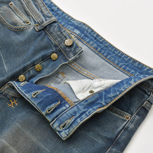 ksubi スビ デニムパンツ ネイビー サイズ33 アンティークゴールド金具 コットン 美品 中古 4b013498