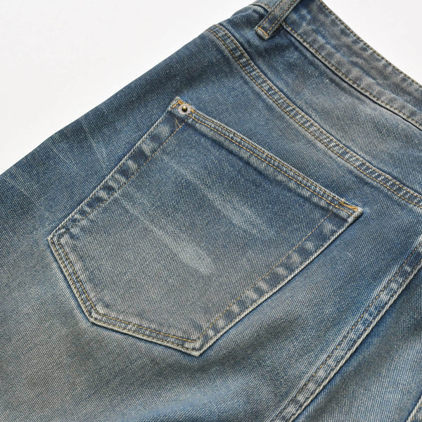 ksubi スビ デニムパンツ ネイビー サイズ33 アンティークゴールド金具 コットン 美品 中古 4b013498