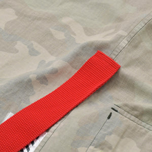 OFF-WHITE オフホワイト カモマルパッチアローフィールド ジャケット OMEL001C99FAB0015601 レッド カモ柄 サイズS 美品 中古 4b013504