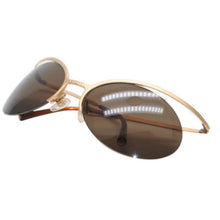 Load image into Gallery viewer, 極美品 CHANEL シャネル リムレス サングラス アイウェア 40001c.102/93 サイズ63□20 125 ブラウン 中古 4b013491