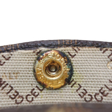Load image into Gallery viewer, CELINE セリーヌ マカダム リップケース ブラウン レザー キャンバス ゴールド金具 美品 中古 4b013207