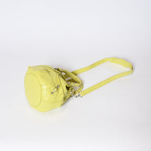 Load image into Gallery viewer, 極美品 BALENCIAGA バレンシアガ ジャイアント ミニポンポン 2WAYハンドバッグ イエロー 285439 レザー シルバー金具 中古 4b013701