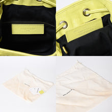 Load image into Gallery viewer, 極美品 BALENCIAGA バレンシアガ ジャイアント ミニポンポン 2WAYハンドバッグ イエロー 285439 レザー シルバー金具 中古 4b013701