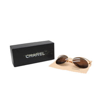 Load image into Gallery viewer, 極美品 CHANEL シャネル リムレス サングラス アイウェア 40001c.102/93 サイズ63□20 125 ブラウン 中古 4b013491