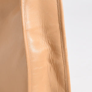 PRADA プラダ ワンショルダーバッグ ハンドバッグ ベージュ レザー 美品 中古 4b013214