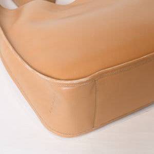 PRADA プラダ ワンショルダーバッグ ハンドバッグ ベージュ レザー 美品 中古 4b013214