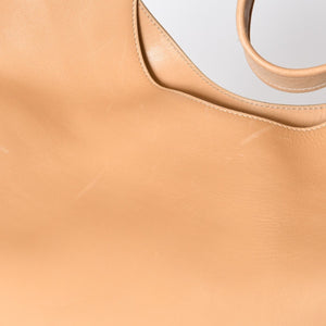 PRADA プラダ ワンショルダーバッグ ハンドバッグ ベージュ レザー 美品 中古 4b013214