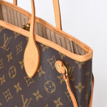 Load image into Gallery viewer, LOUIS VUITTON ルイヴィトン ネヴァーフルPM トートバッグ M40155 モノグラム ブラウン レザー PVC ゴールド金具 美品 中古 4b013548