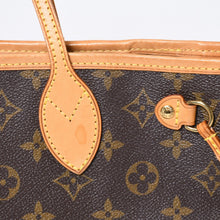 Load image into Gallery viewer, LOUIS VUITTON ルイヴィトン ネヴァーフルPM トートバッグ M40155 モノグラム ブラウン レザー PVC ゴールド金具 美品 中古 4b013548