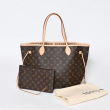 Load image into Gallery viewer, 新品未使用 LOUIS VUITTON ルイヴィトン ネヴァーフルMM トートバッグ M46975 モノグラム ブラウン ゴールド金具 中古 4b013524
