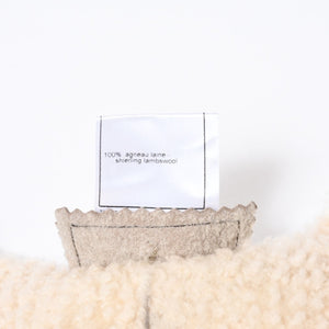 CHANEL シャネル ムートンベスト P26962V20015 サイズ34 ココマーク ウール ブラウン ベージュ アーカイブ 美品 中古 4b013239