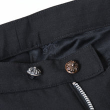 Load image into Gallery viewer, 新品未使用 CHROME HEARTS クロムハーツ スラックス フレアニー BSフレア パンツ サイズ29 ウール ブラック 中古 4b013112