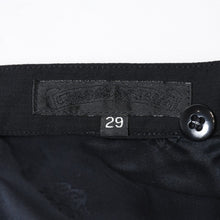Load image into Gallery viewer, 新品未使用 CHROME HEARTS クロムハーツ スラックス フレアニー BSフレア パンツ サイズ29 ウール ブラック 中古 4b013112