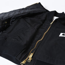 Load image into Gallery viewer, Sacai × Carhartt WIP サカイ×カーハート Jacket ブラック コットン 23-06741 サイズ1 美品 中古 4b013324
