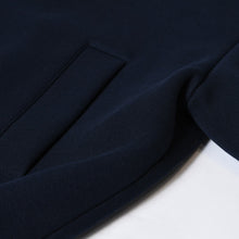 Load image into Gallery viewer, 新品未使用 MIUMIU ミュウミュウ Piquet Blend Blouson ピケブレンド ブルゾン ML1258 サイズ38 ネイビー コットン 中古 4b012283