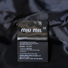 Load image into Gallery viewer, 新品未使用 MIUMIU ミュウミュウ Piquet Blend Blouson ピケブレンド ブルゾン ML1258 サイズ38 ネイビー コットン 中古 4b012283
