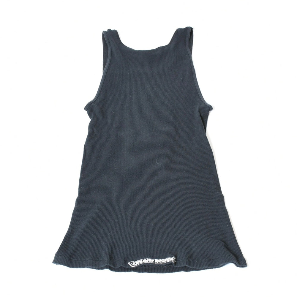 CHROME HEARTS Tank Top Sleeveless Size L Richard Stark Print Black Good Condition Used 4b013268