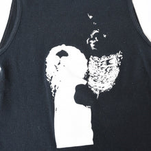 Load image into Gallery viewer, CHROME HEARTS クロムハーツ タンクトップ ノースリーブ サイズL リチャードスターク プリント ブラック 美品 中古 4b013268