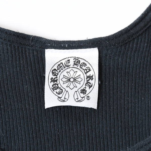 CHROME HEARTS クロムハーツ タンクトップ ノースリーブ サイズL リチャードスターク プリント ブラック 美品 中古 4b013268