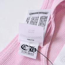 Load image into Gallery viewer, 新品未使用 CHROME HEARTS クロムハーツ タンクトップ ノースリーブ サイズM DEADLY DOLL 希少 ピンク ブラック ホワイト 中古 4b013349