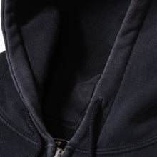 Load image into Gallery viewer, CHROME HEARTS クロムハーツ BSフレア プリント ジップパーカー サーマル ダガージップ ブラック サイズL 美品 中古 4b013509
