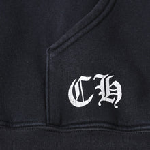Load image into Gallery viewer, CHROME HEARTS クロムハーツ BSフレア プリント ジップパーカー サーマル ダガージップ ブラック サイズL 美品 中古 4b013509