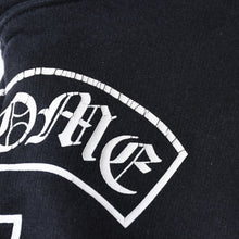 Load image into Gallery viewer, CHROME HEARTS クロムハーツ BSフレア プリント ジップパーカー サーマル ダガージップ ブラック サイズL 美品 中古 4b013509