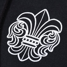 Load image into Gallery viewer, CHROME HEARTS クロムハーツ BSフレア プリント ジップパーカー サーマル ダガージップ ブラック サイズL 美品 中古 4b013509