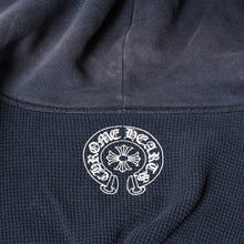Load image into Gallery viewer, CHROME HEARTS クロムハーツ BSフレア プリント ジップパーカー サーマル ダガージップ ブラック サイズL 美品 中古 4b013509