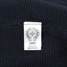 Load image into Gallery viewer, CHROME HEARTS クロムハーツ BSフレア プリント ジップパーカー サーマル ダガージップ ブラック サイズL 美品 中古 4b013509