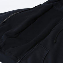 Load image into Gallery viewer, CHROME HEARTS クロムハーツ CHクロス プリント ジップパーカー サーマル ダガージップ ブラック サイズS 美品 中古 4b013510