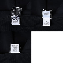 Load image into Gallery viewer, CHROME HEARTS クロムハーツ CHクロス プリント ジップパーカー サーマル ダガージップ ブラック サイズS 美品 中古 4b013510