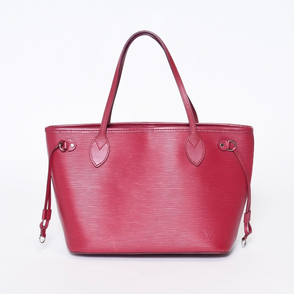 LOUIS VUITTON Neverfull PM Handbag M40959 Epi Leather Bordeaux Silver Hardware Good Condition Used 4b013566