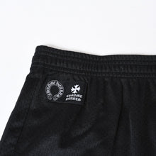 Load image into Gallery viewer, 新品未使用 CHROME HEARTS クロムハーツ MESH VARSITY SHORTS ハーフパンツ メッシュパンツ ブラック サイズS 中古 4b013271
