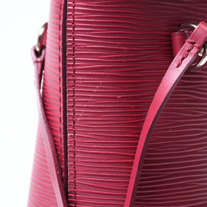 LOUIS VUITTON ルイヴィトン ネヴァーフル PM ハンドバッグ M40959 エピレザー ボルドー シルバー金具 美品 中古 4b013566