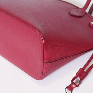 LOUIS VUITTON ルイヴィトン ネヴァーフル PM ハンドバッグ M40959 エピレザー ボルドー シルバー金具 美品 中古 4b013566