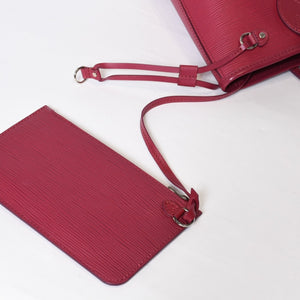 LOUIS VUITTON ルイヴィトン ネヴァーフル PM ハンドバッグ M40959 エピレザー ボルドー シルバー金具 美品 中古 4b013566