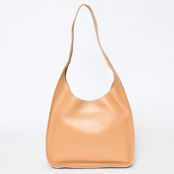 PRADA プラダ ワンショルダーバッグ ハンドバッグ ベージュ レザー 美品 中古 4b013214