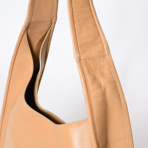 PRADA プラダ ワンショルダーバッグ ハンドバッグ ベージュ レザー 美品 中古 4b013214