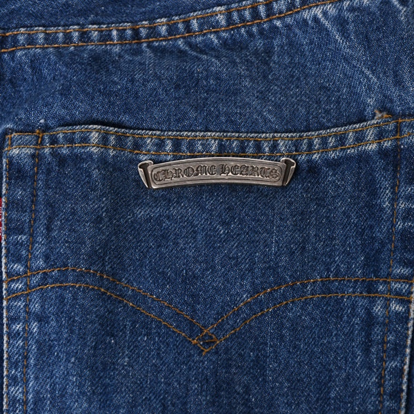 Very Good Condition CHROME HEARTS Denim Pants Levi's LEVI`S 501 Size 29 Black Used 4b013526