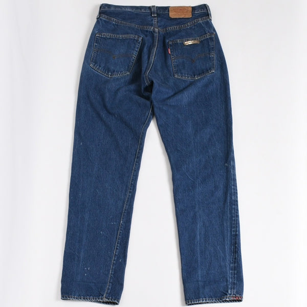 Very Good Condition CHROME HEARTS Denim Pants Levi's LEVI`S 501 Size 29 Black Used 4b013526