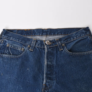 Very Good Condition CHROME HEARTS Denim Pants Levi's LEVI`S 501 Size 29 Black Used 4b013526