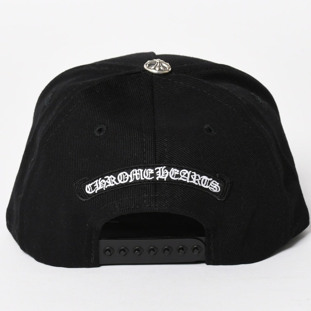 新品未使用 CHROME HEARTS クロムハーツ CHプラス ホースシュー 5パネル スナップバックキャップ ONE SIZE 51-61cm ブラック 中古 4a004539