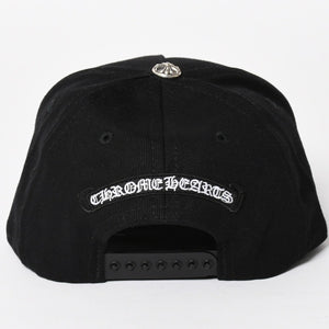 新品未使用 CHROME HEARTS クロムハーツ CHプラス ホースシュー 5パネル スナップバックキャップ ONE SIZE 51-61cm ブラック 中古 4a004539