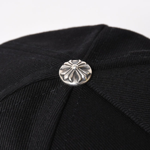 新品未使用 CHROME HEARTS クロムハーツ CHプラス ホースシュー 5パネル スナップバックキャップ ONE SIZE 51-61cm ブラック 中古 4a004539