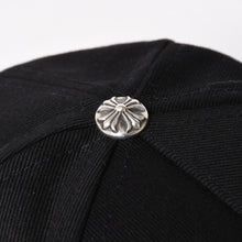 Load image into Gallery viewer, 新品未使用 CHROME HEARTS クロムハーツ CHプラス ホースシュー 5パネル スナップバックキャップ ONE SIZE 51-61cm ブラック 中古 4a004539